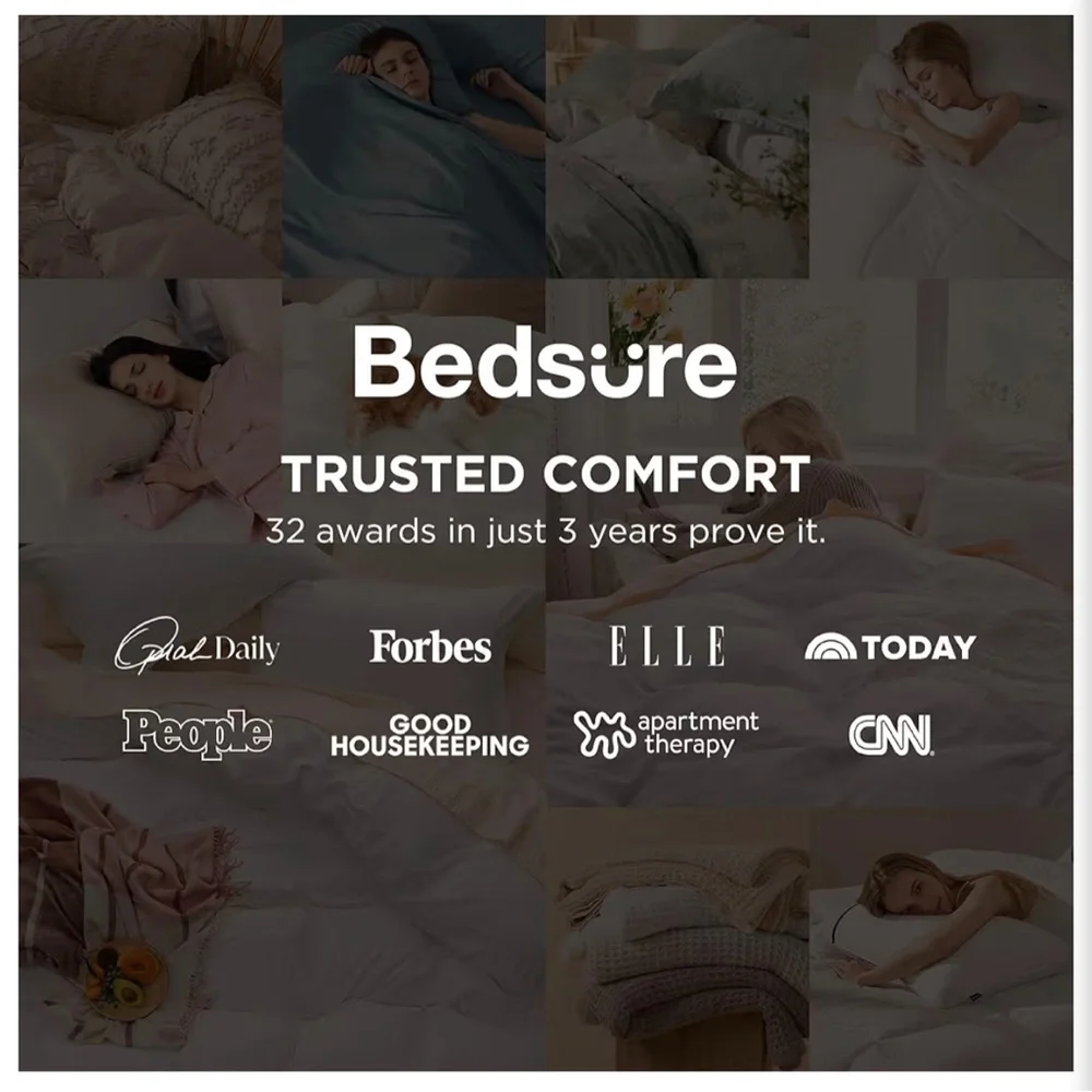 BEDSURE KING SIZE DUVET COVER SET • DUVET COVER & 2 PILLOW SHAMS • TERRA COTTA